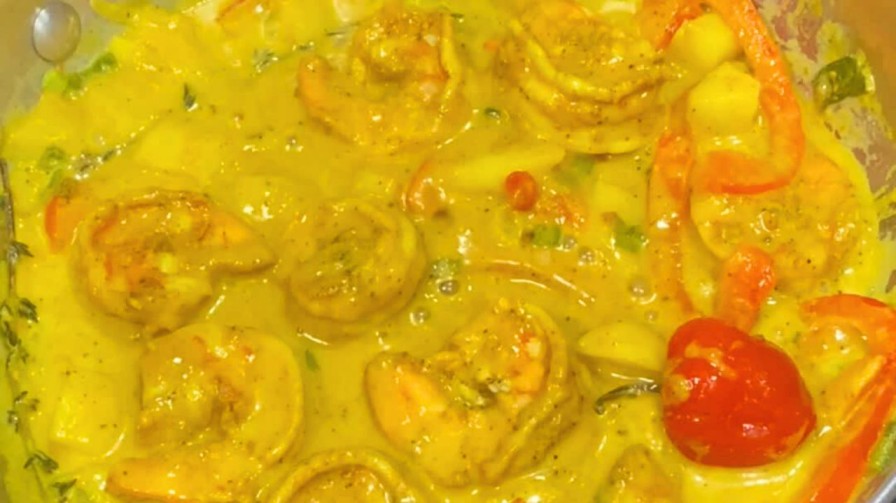 Jamaican Curry Shrimp-MoveYuhHand