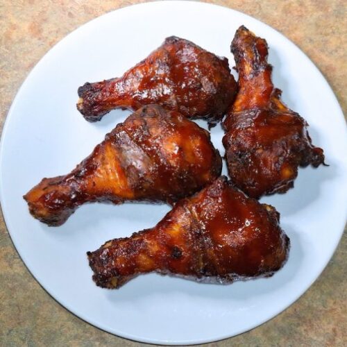 Jamaican baked bbq chicken legs -MoveYuhHand